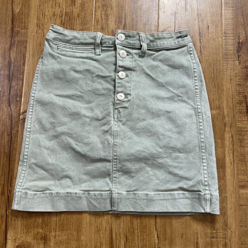 Womens Green Emmet Madewell skirt size 27